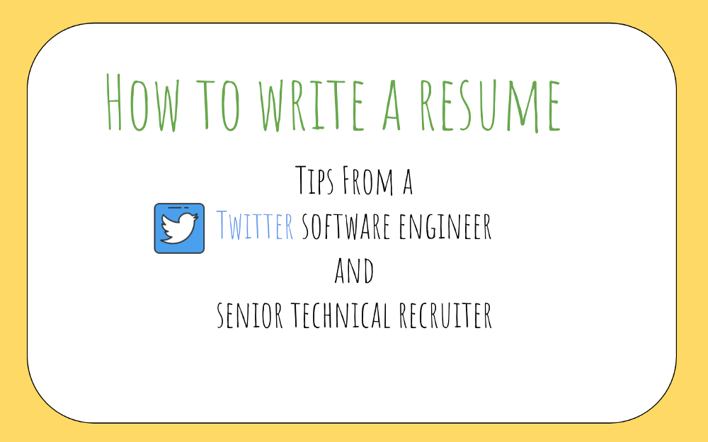 How to write a great resume