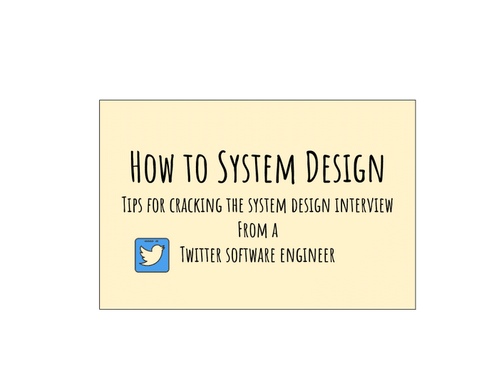 how to system design